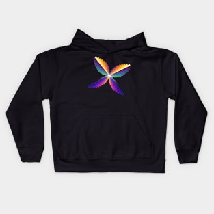 Dusk Butterfly | Flying Wings Bar Charts Black Kids Hoodie